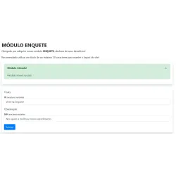 Módulo Enquete titulo