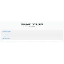 Módulo FAQ Sistema PHP - Perguntas Frequentes