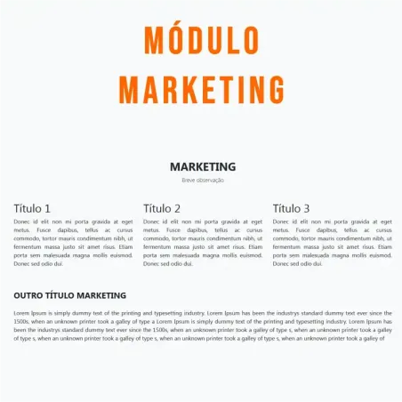 Módulo Marketing